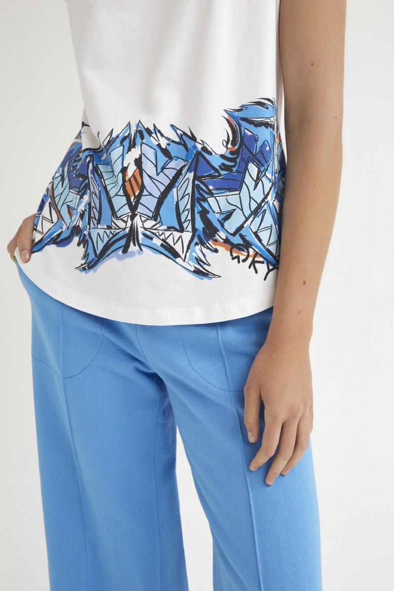 Oky Coky CAMISETA BOTONES HOMBRO PUNTO ALGODÓN