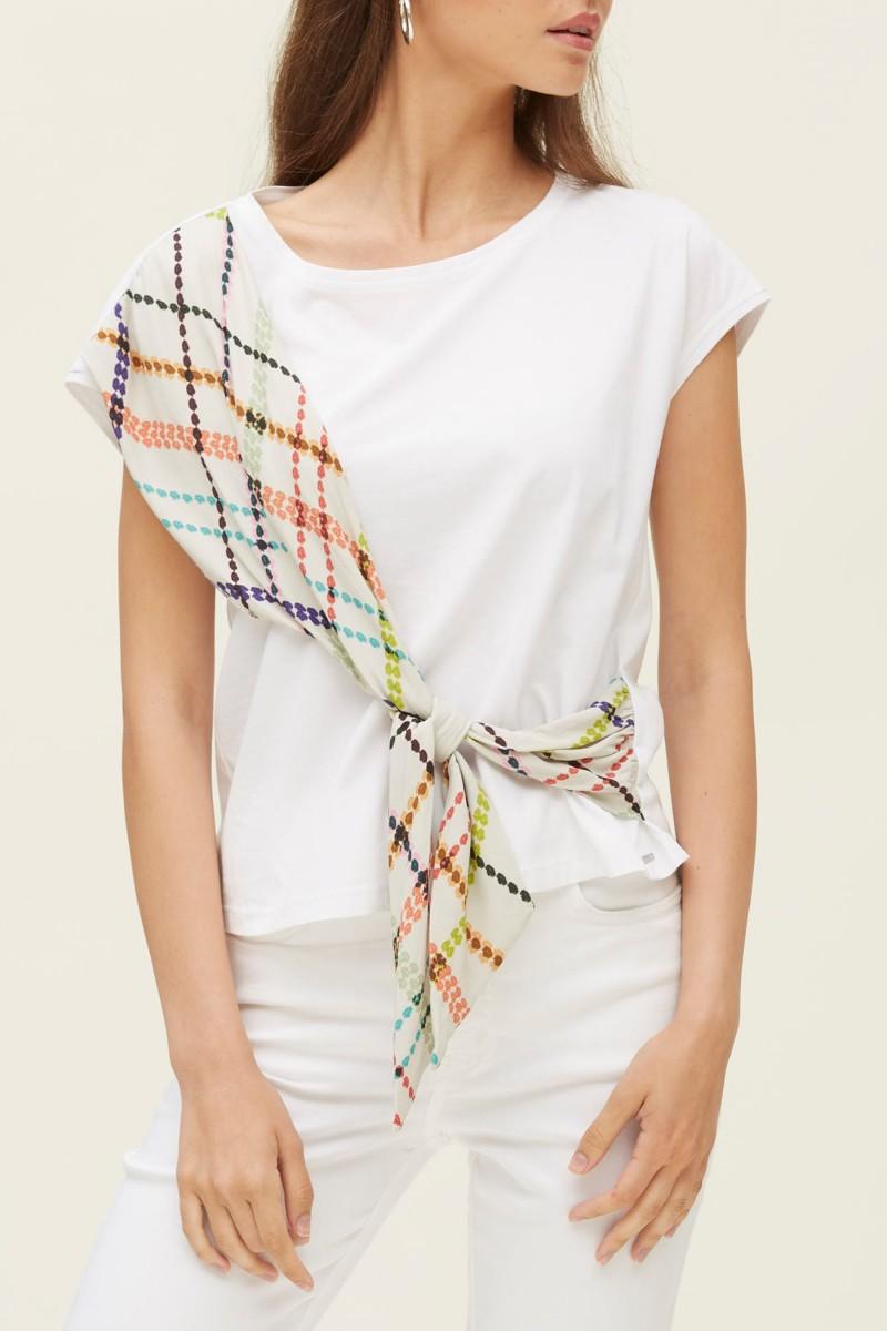 oky coky CAMISETA CON BANDA ESTAMPADO MULTICOLOR