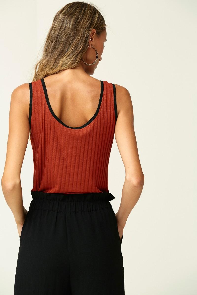 Oky Coky CAMISETA TIRANTES PUNTO CANALÉ