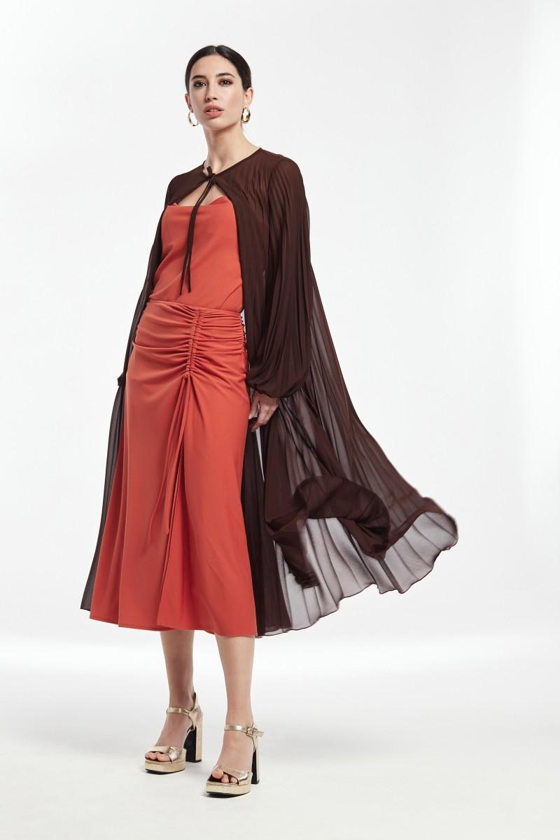 oky coky CAPA PLISADA MALAS GASA CHIFFON