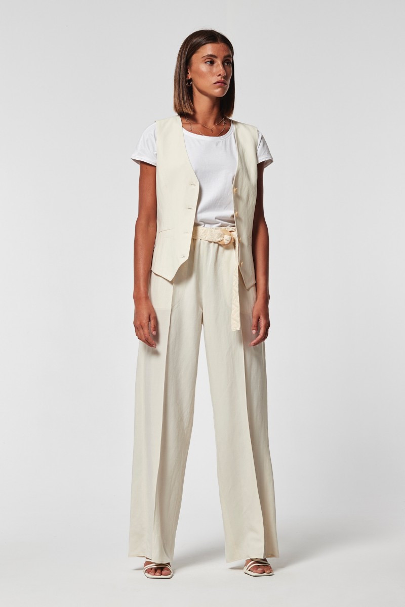 Oky Coky CHALECO CHOPO VISCOSA LINO