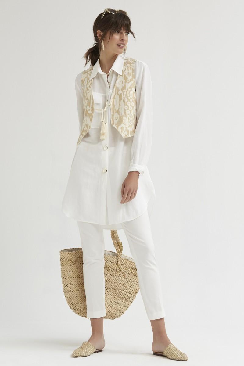 Oky Coky CHALECO CORTO ESTAMPADO ÉTNICO