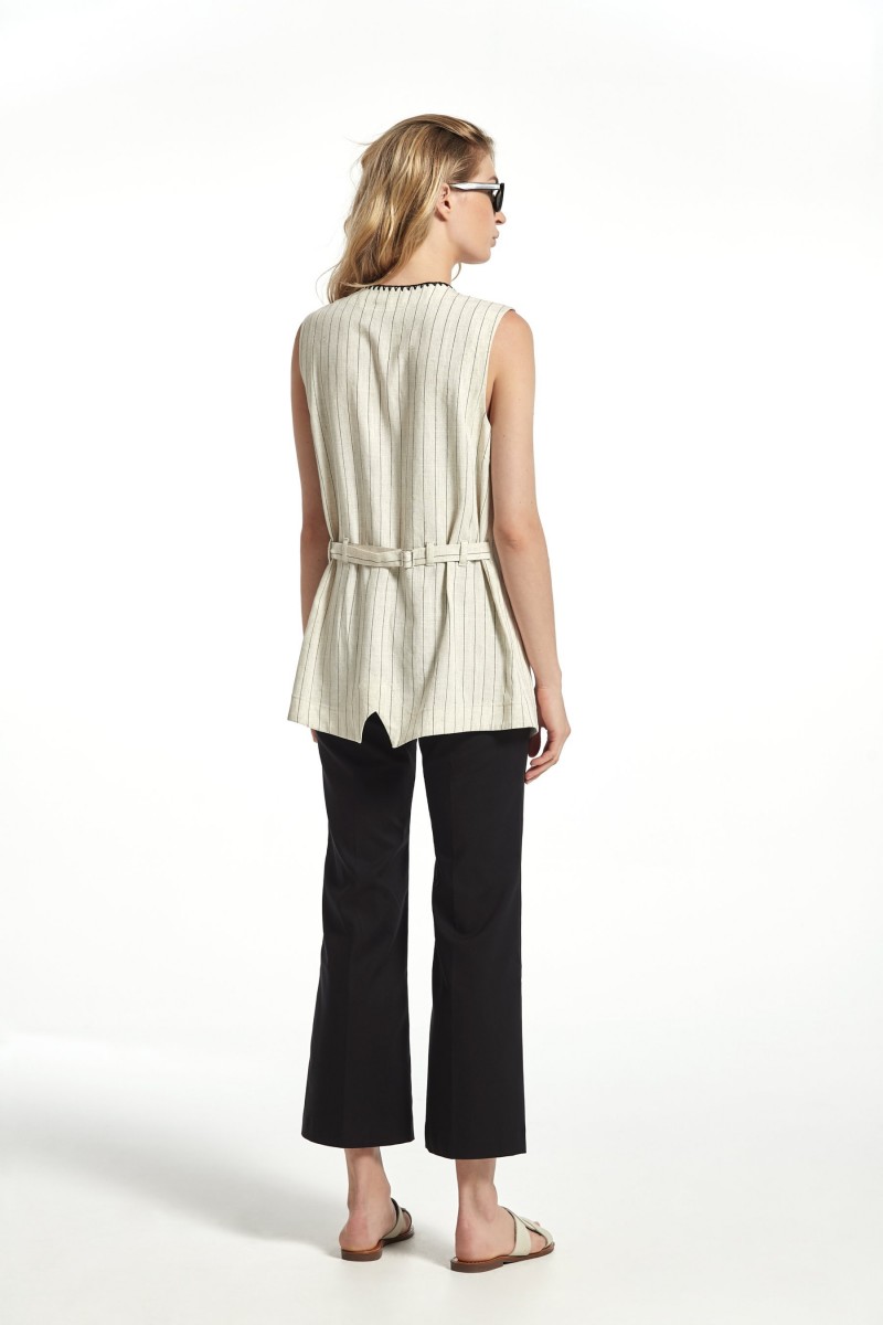 Oky Coky CHALECO LEVAS LINO RAYA DIPLOMATICA