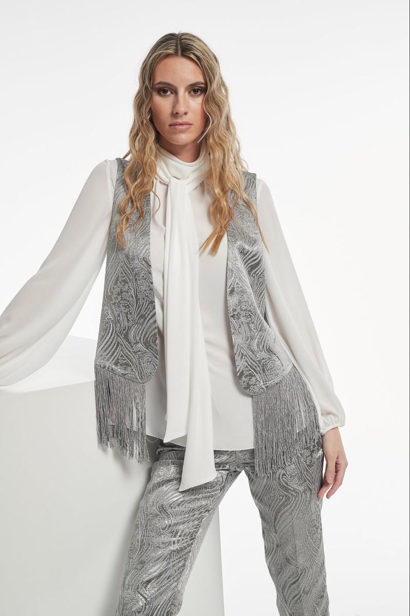 Oky Coky CHALECO VENAL JACQUARD LUREX