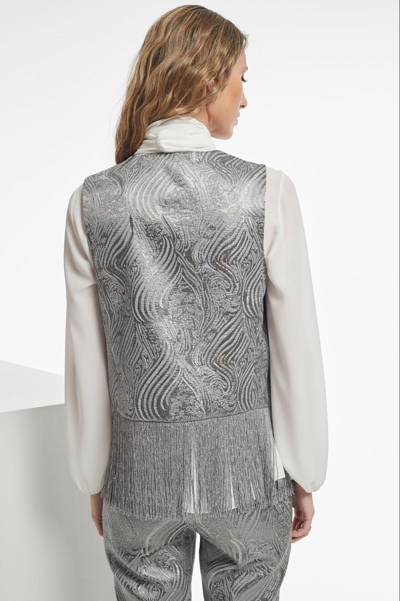 Oky Coky CHALECO VENAL JACQUARD LUREX