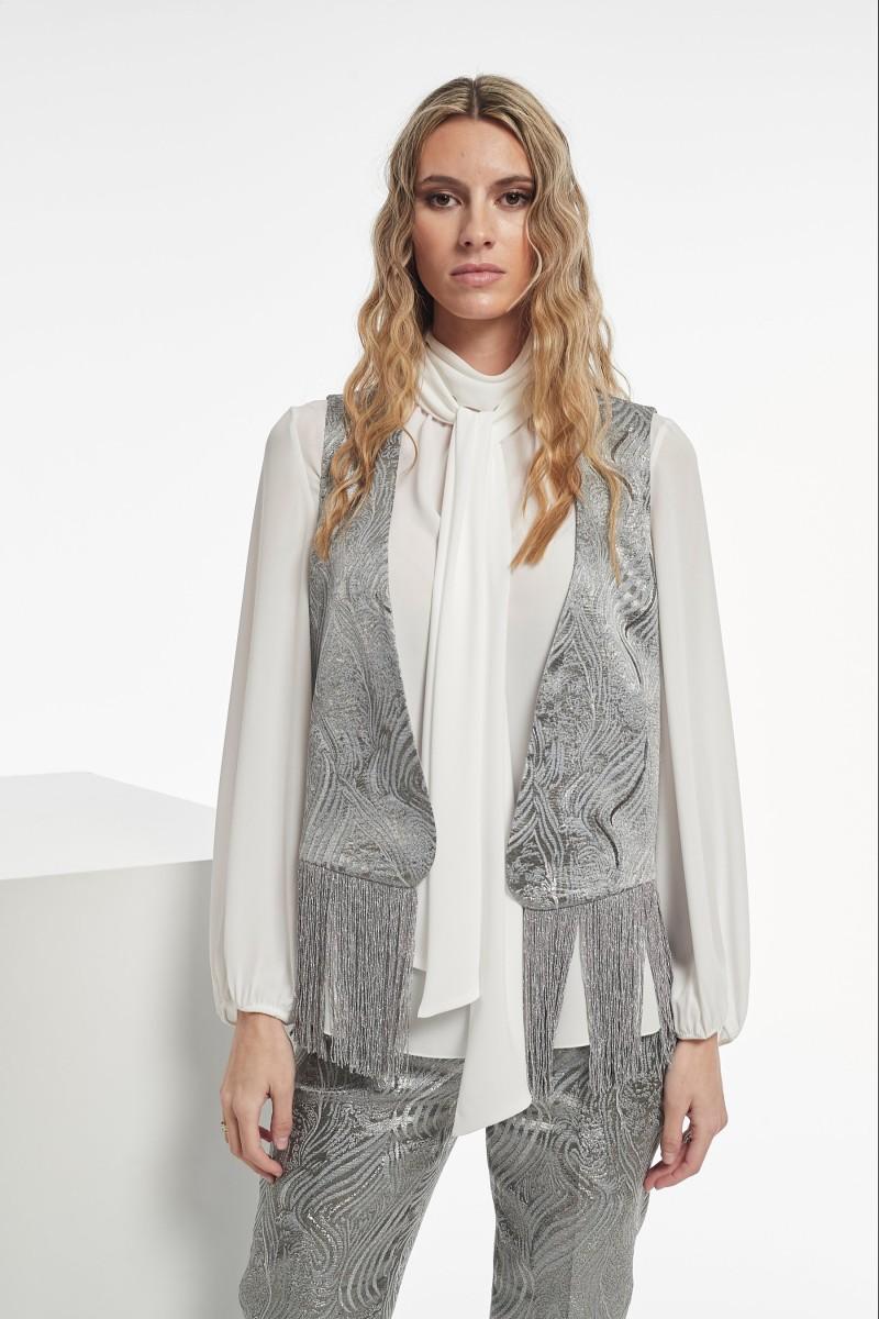 oky coky CHALECO VENAL JACQUARD LUREX
