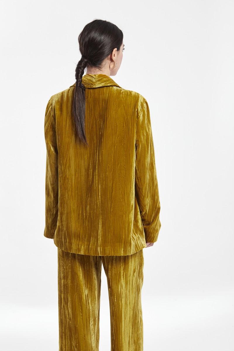 oky coky CHAQUETA ASIMÉTRICA TERCIOPELO CHAFADO