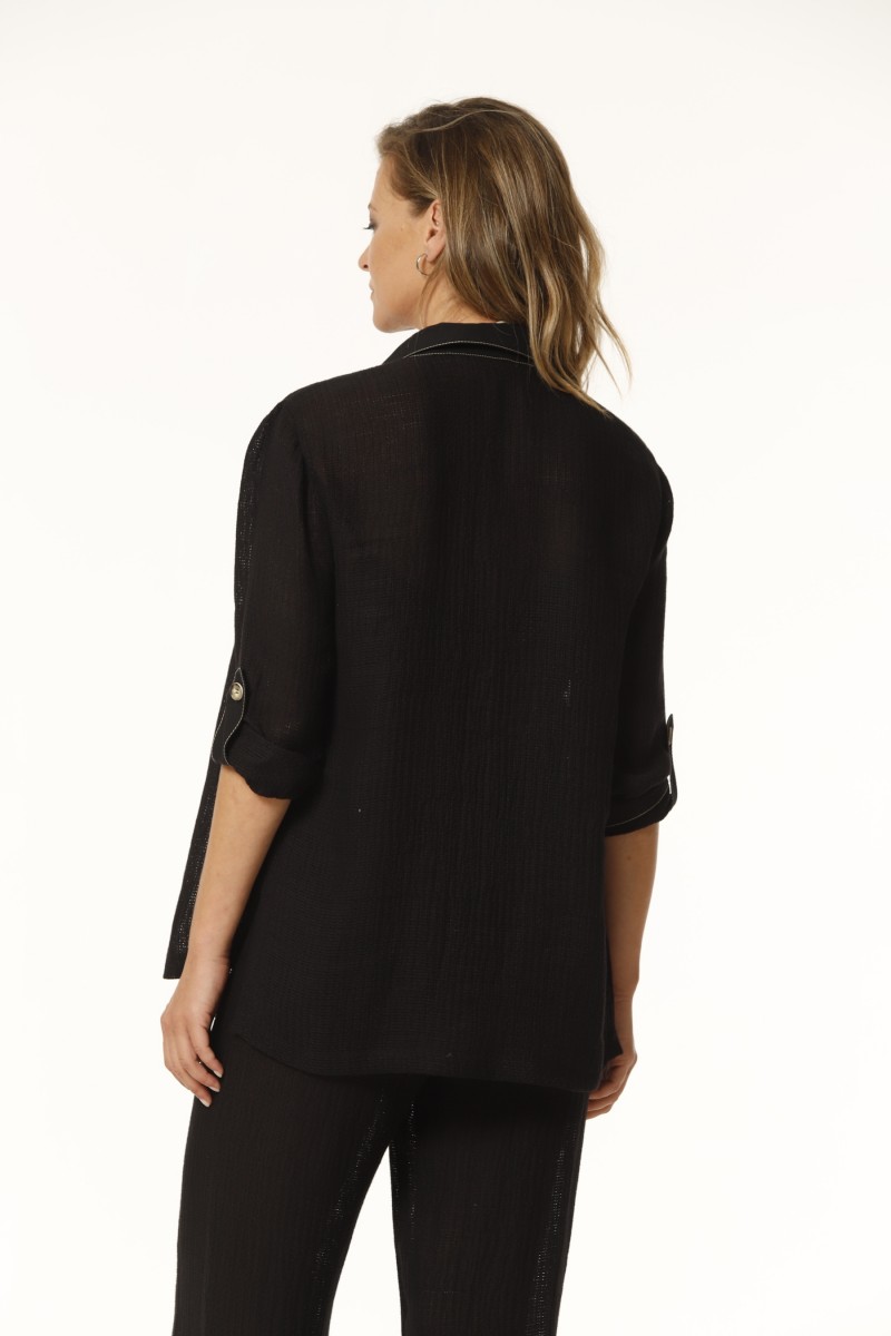 Oky Coky CHAQUETA BIBER REJILLA DE LINO