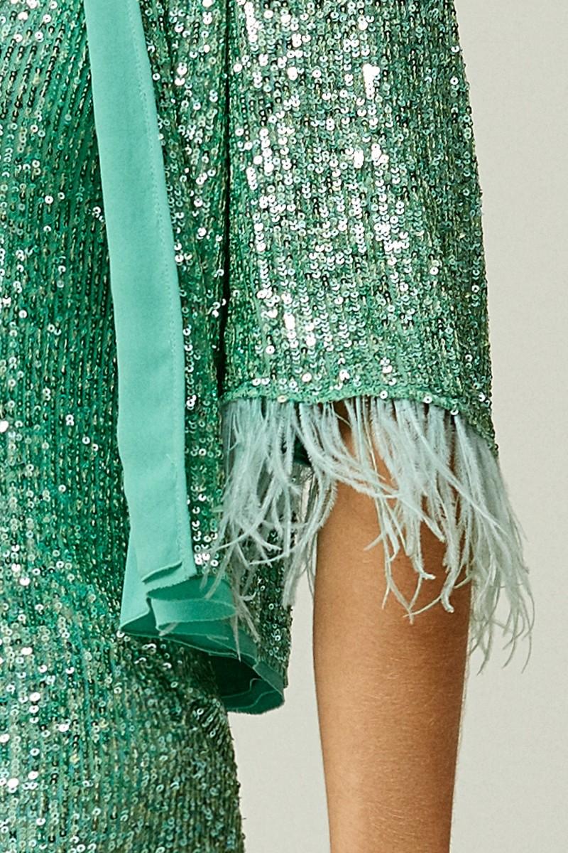 Oky Coky CHAQUETA CORTA LENTEJUELAS BRILLO