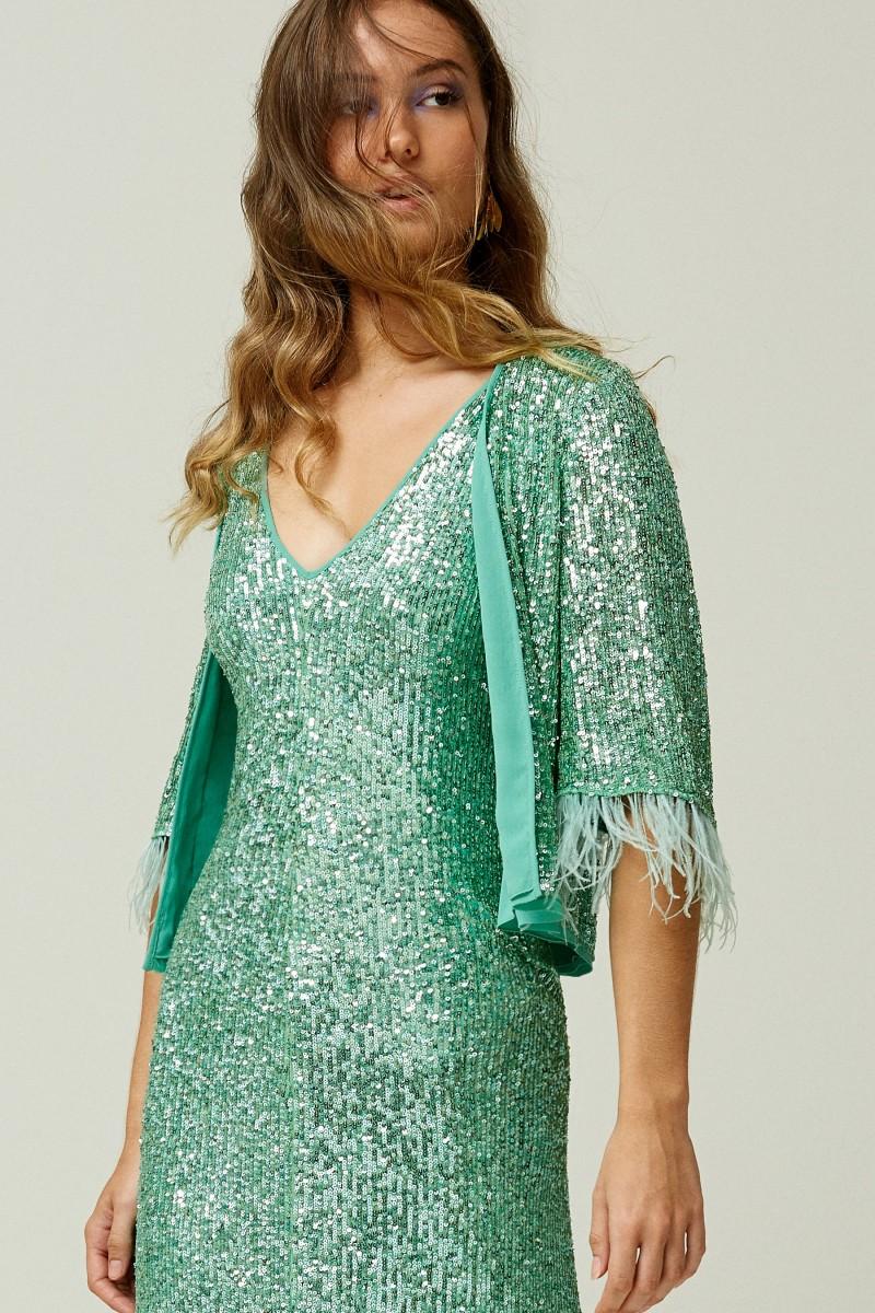 oky coky CHAQUETA CORTA LENTEJUELAS BRILLO