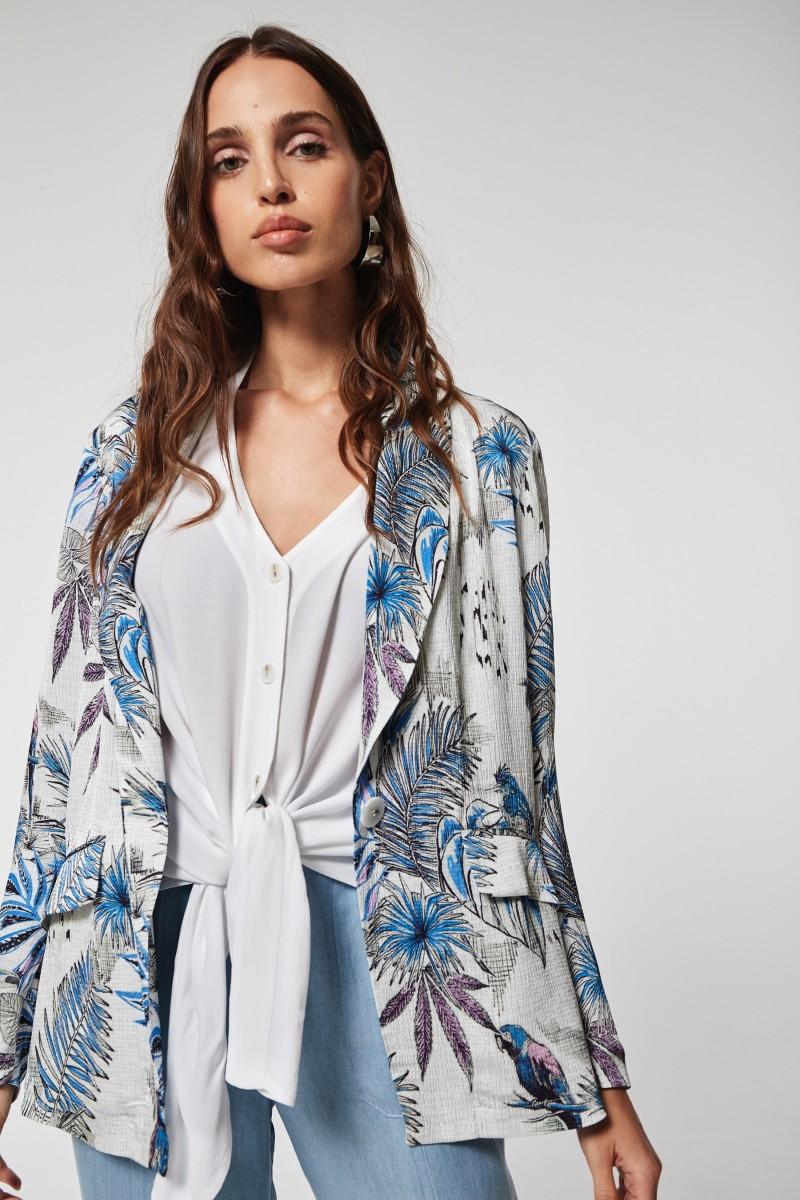 oky coky CHAQUETA FACRE BAMBULA ESTAMPADA