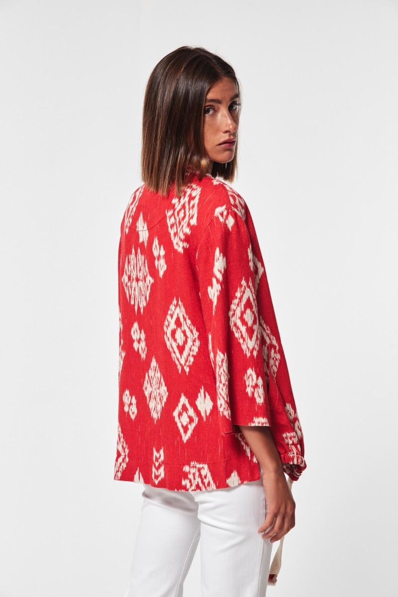 Oky Coky CHAQUETA FALAR LINO ETNICO