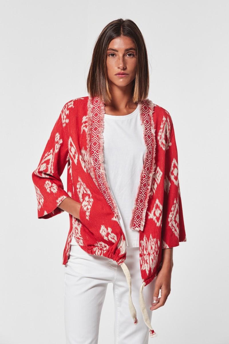 oky coky CHAQUETA FALAR LINO ETNICO