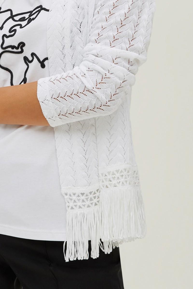 Oky Coky CHAQUETA FLECOS PUNTO CALADO