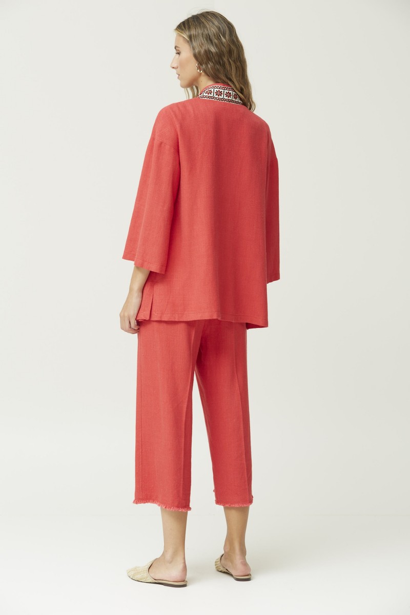 Oky Coky CHAQUETA KIMONO EVASÉ LINO