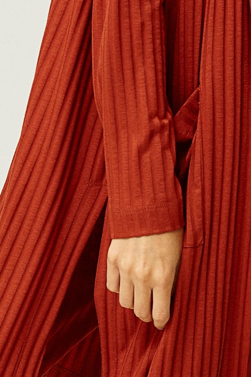 Oky Coky CHAQUETA LARGA PUNTO CANALÉ