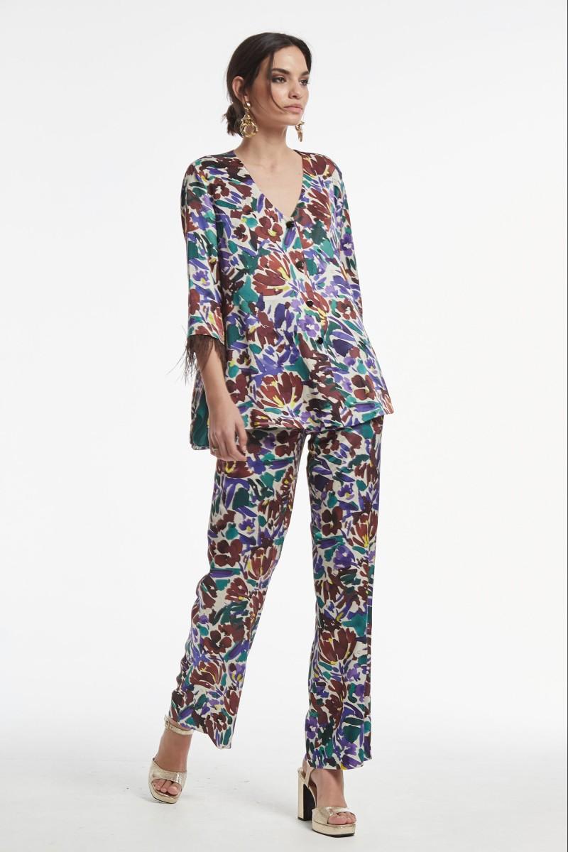 Oky Coky CHAQUETA ROZEN VISCOSA ESTAMPADO FLORAL