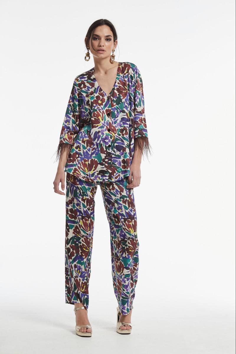 Oky Coky CHAQUETA ROZEN VISCOSA ESTAMPADO FLORAL