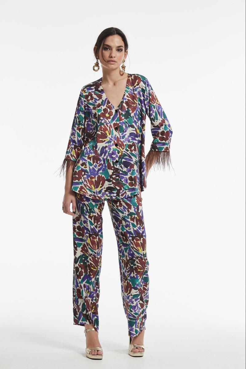 Oky Coky CHAQUETA ROZEN VISCOSA ESTAMPADO FLORAL