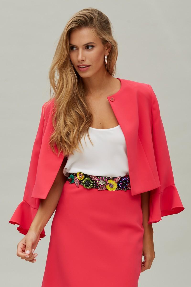 oky coky CHAQUETA VOLANTE MANGA PLANA STRETCH