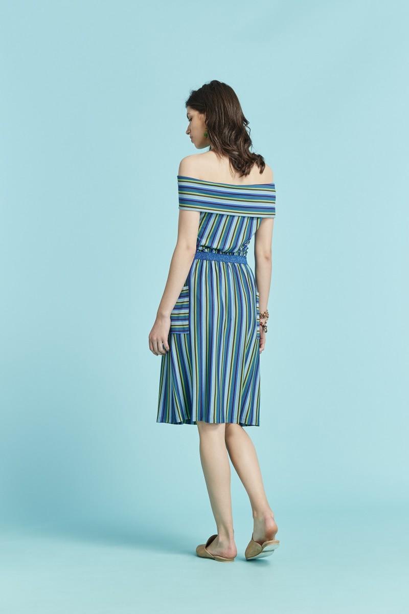 Oky Coky FALDA A SIASI PUNTO RAYAS MULTICOLOR