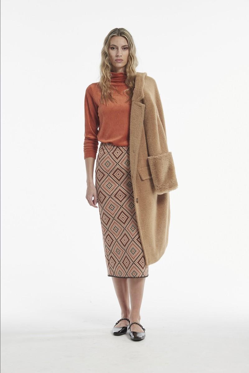 Oky Coky FALDA ARDEN JACQUARD PUNTO GEOMETRICO