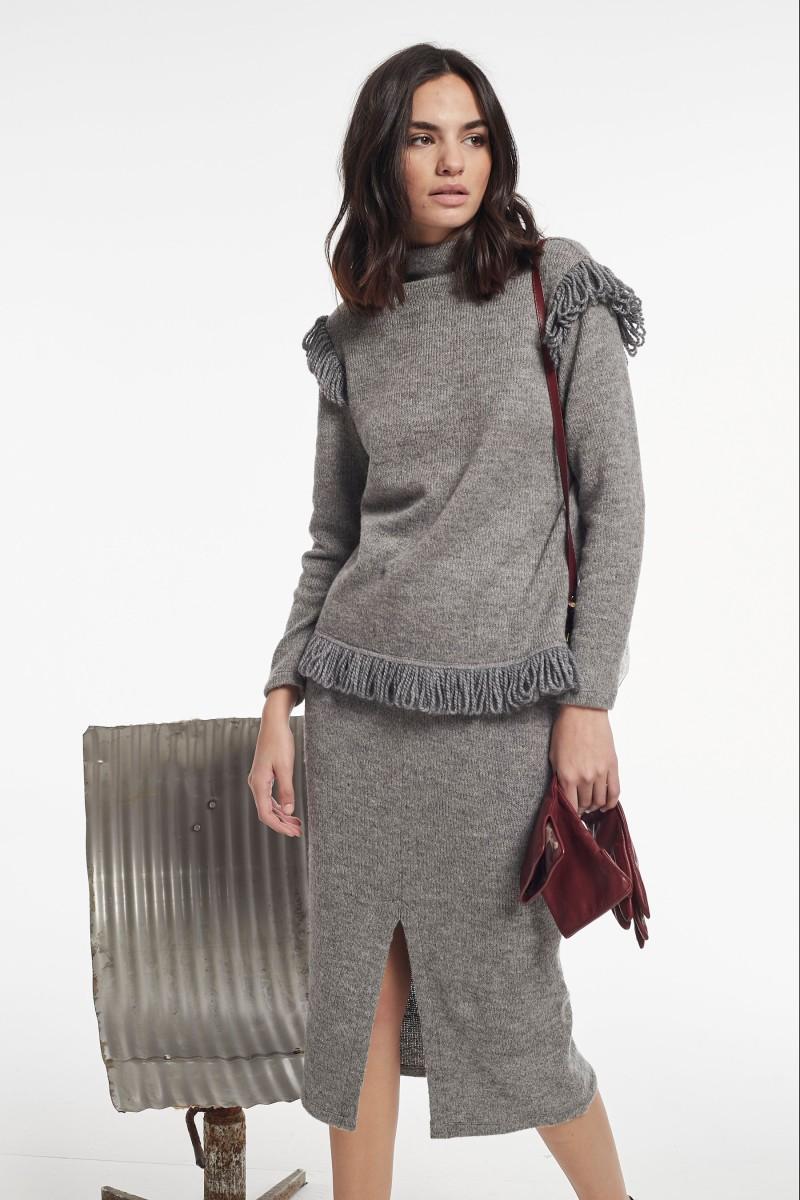 Oky Coky FALDA ARDEN PUNTO TRICOT MELANGE