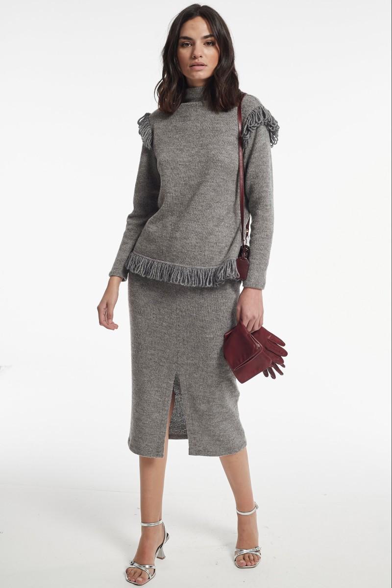 oky coky FALDA ARDEN PUNTO TRICOT MELANGE