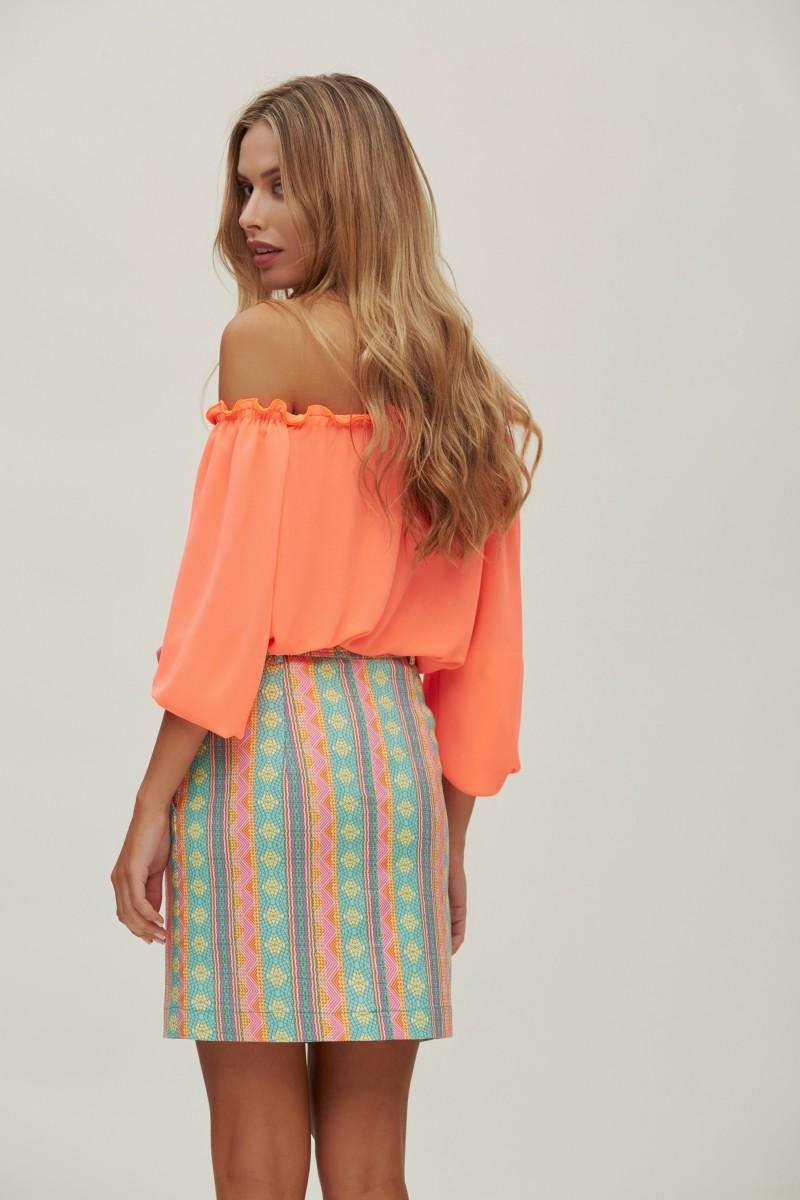 Oky Coky FALDA CINTURÓN PIQUÉ ESTAMPADO