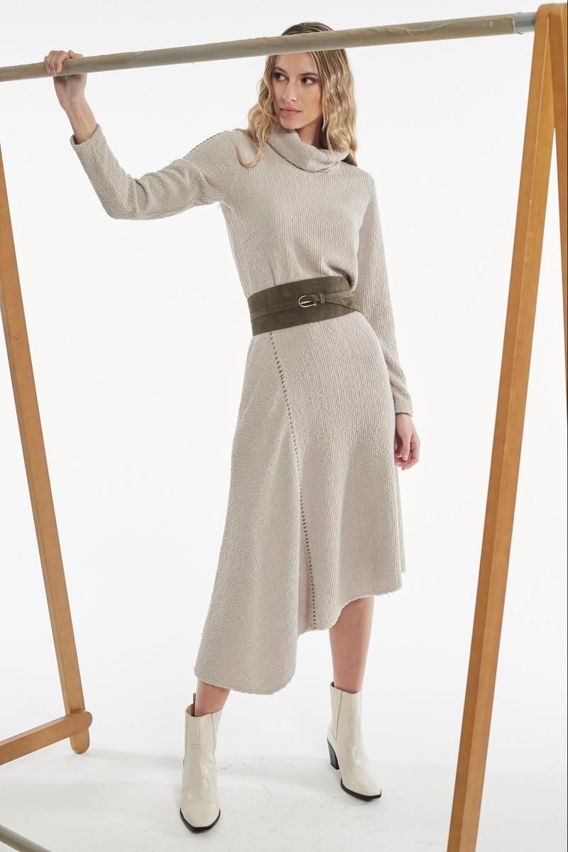 Oky Coky FALDA CLAVO PUNTO EFECTO PANA