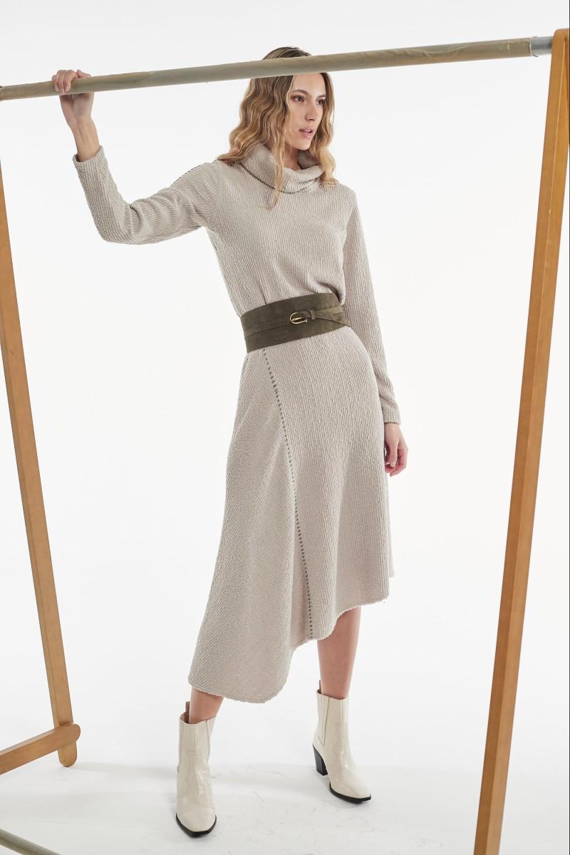 oky coky FALDA CLAVO PUNTO EFECTO PANA