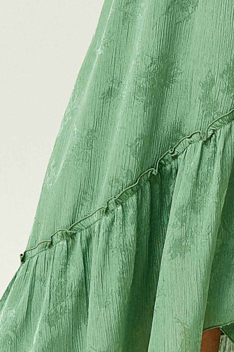 Oky Coky FALDA CRUZADA VOLANTES JACQUARD EN GASA