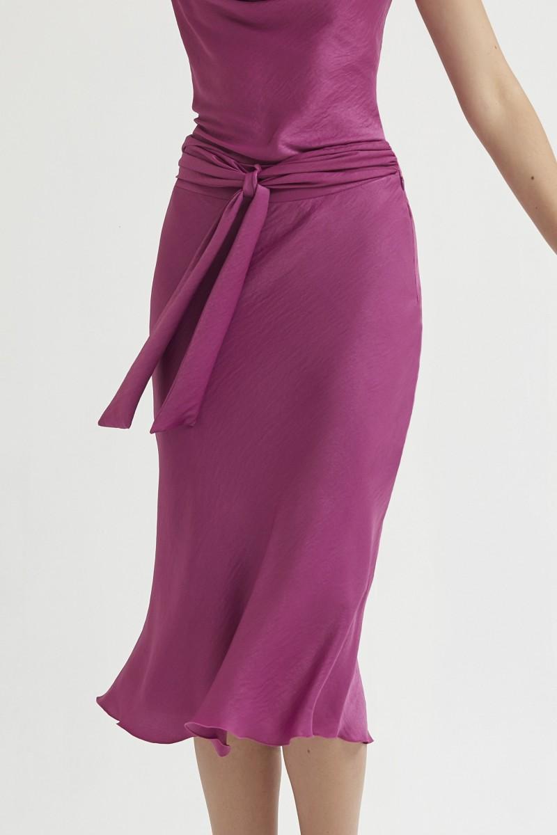 oky coky FALDA EVASÉ SATÉN LAVADO