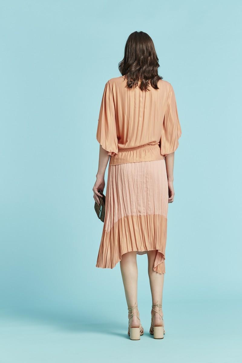 Oky Coky FALDA GASA LAMINADA BICOLOR