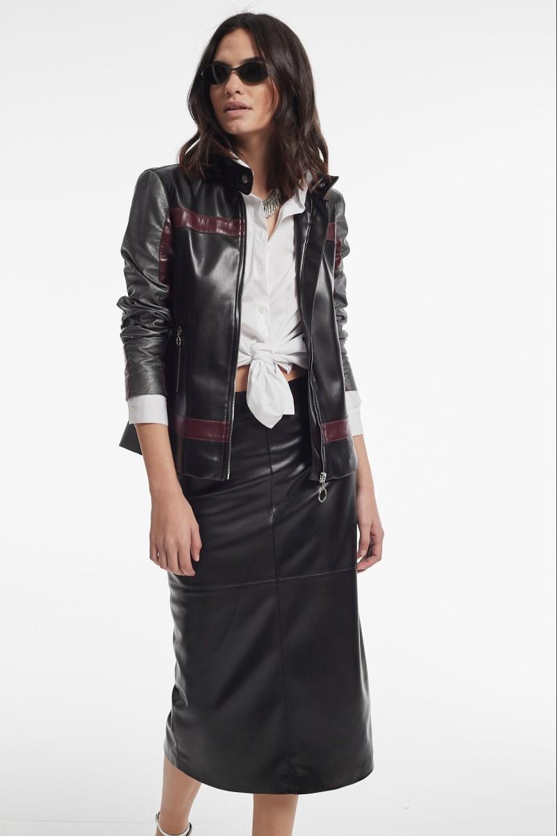 Oky Coky FALDA JOAN EFECTO PIEL COLOR