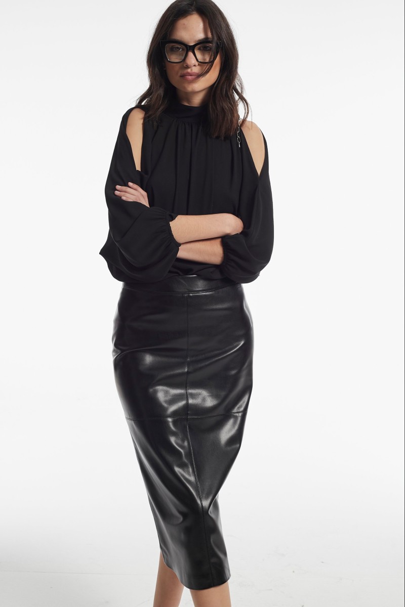 oky coky FALDA JOAN EFECTO PIEL COLOR