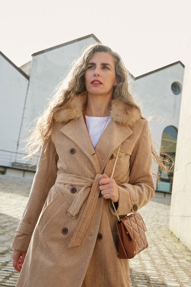 Oky Coky GABARDINA TRENCH-PANA DOBLE CORDONÉ