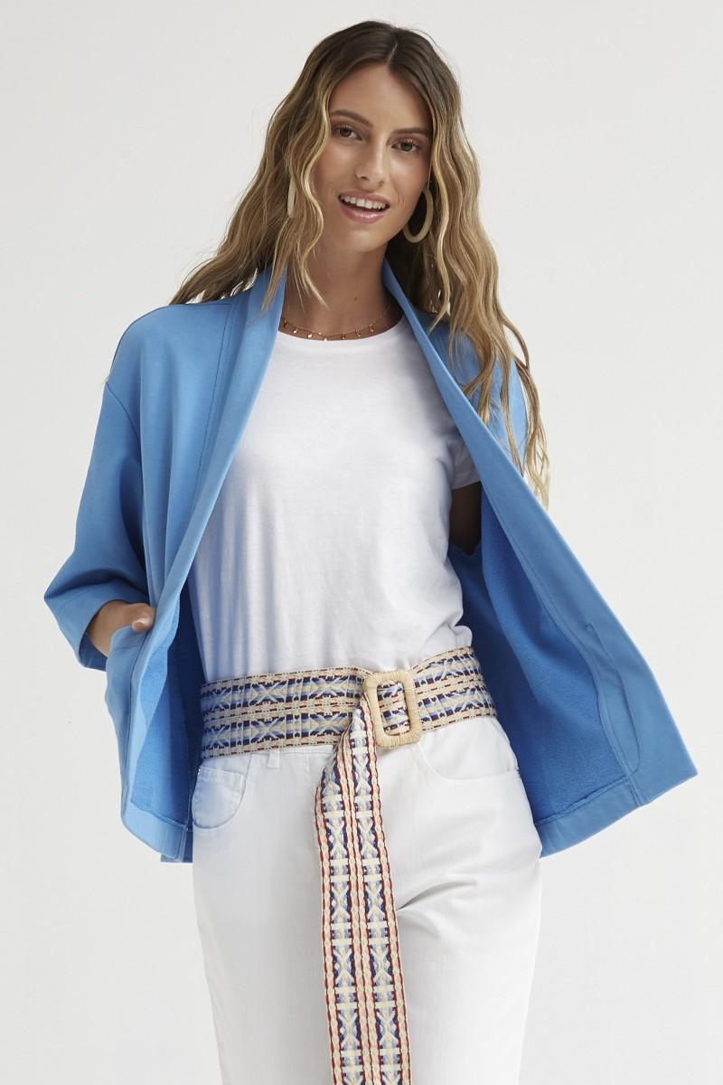 Oky Coky KIMONO MANGA TRES CUARTOS FELPA ALGODÓN