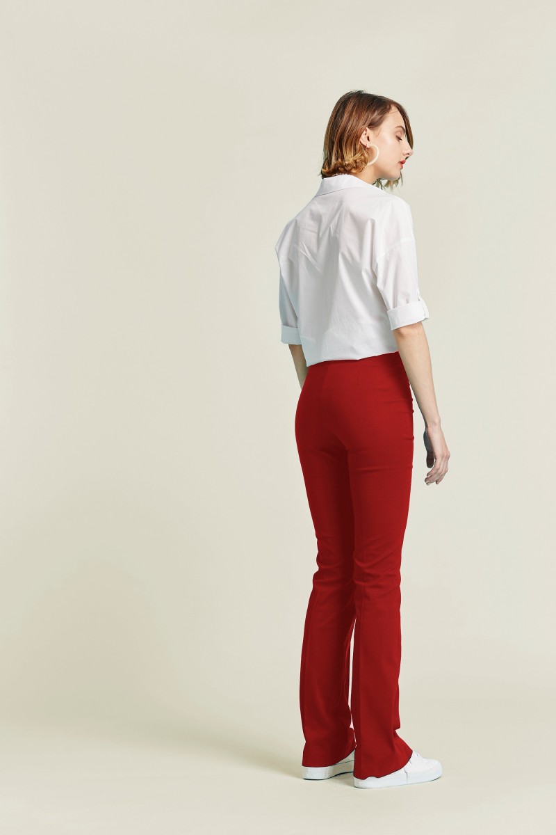 Oky Coky PANTALÓN ACAMPANADO-ALGODÓN STRETCH