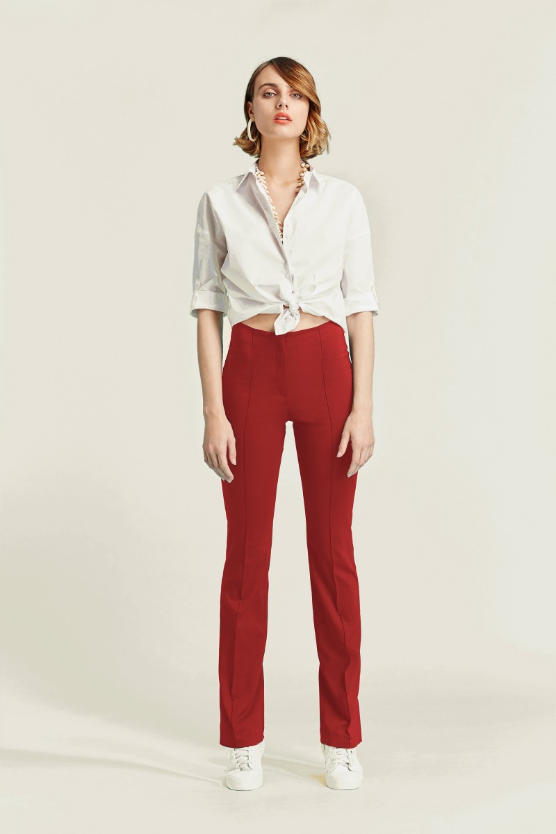 oky coky PANTALÓN ACAMPANADO-ALGODÓN STRETCH