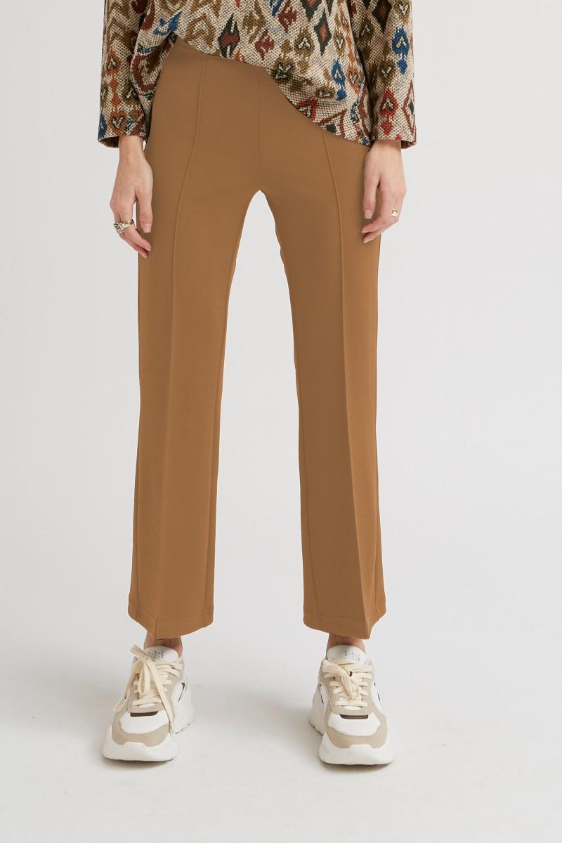 Oky Coky PANTALÓN ACAMPANADO CROPPED-PUNTO ROMA