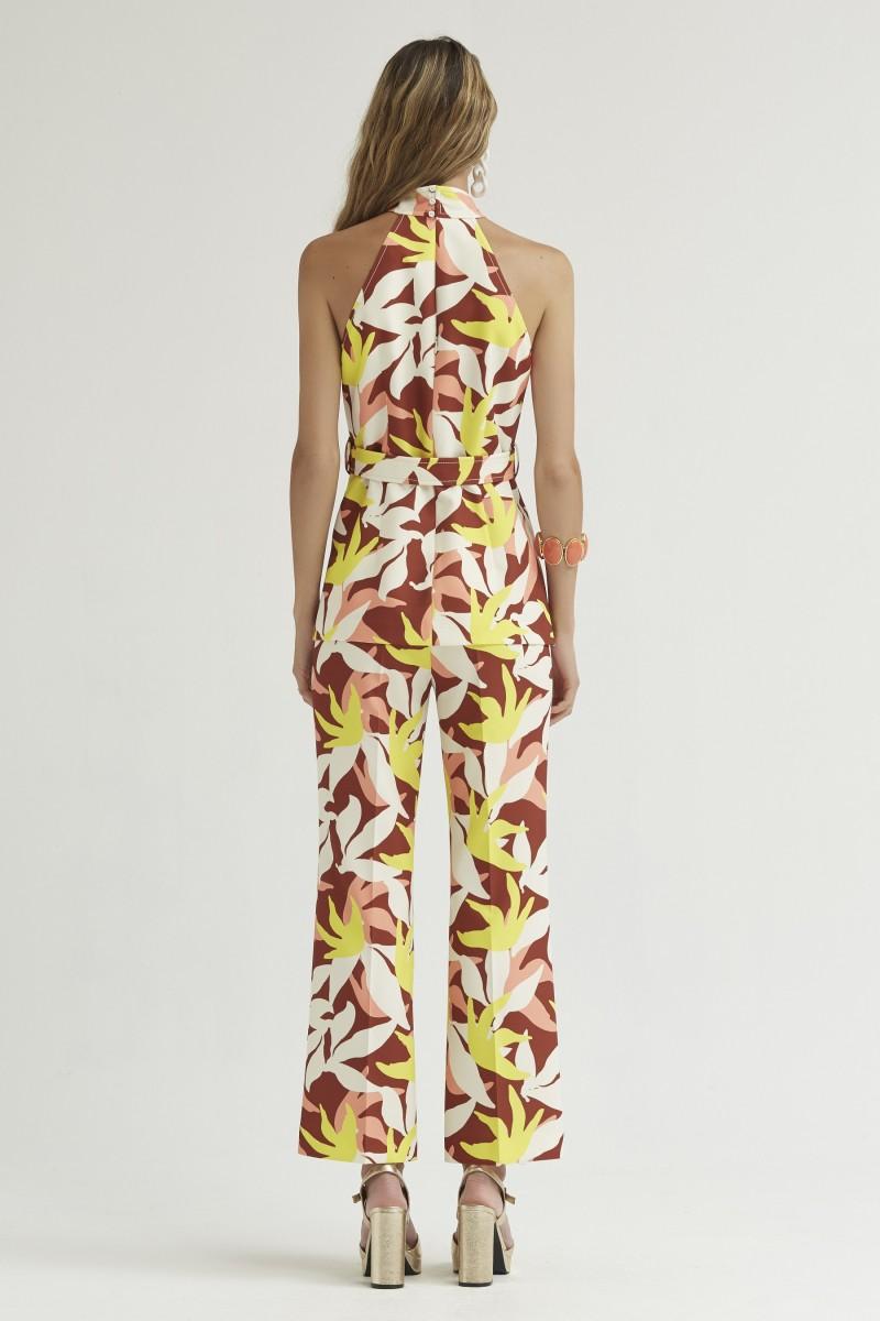 Oky Coky PANTALÓN ACAMPANADO ESTAMPADO FLORAL