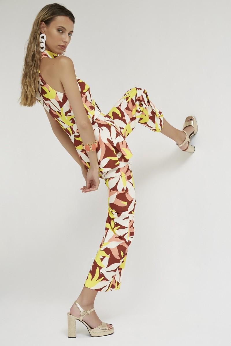 Oky Coky PANTALÓN ACAMPANADO ESTAMPADO FLORAL