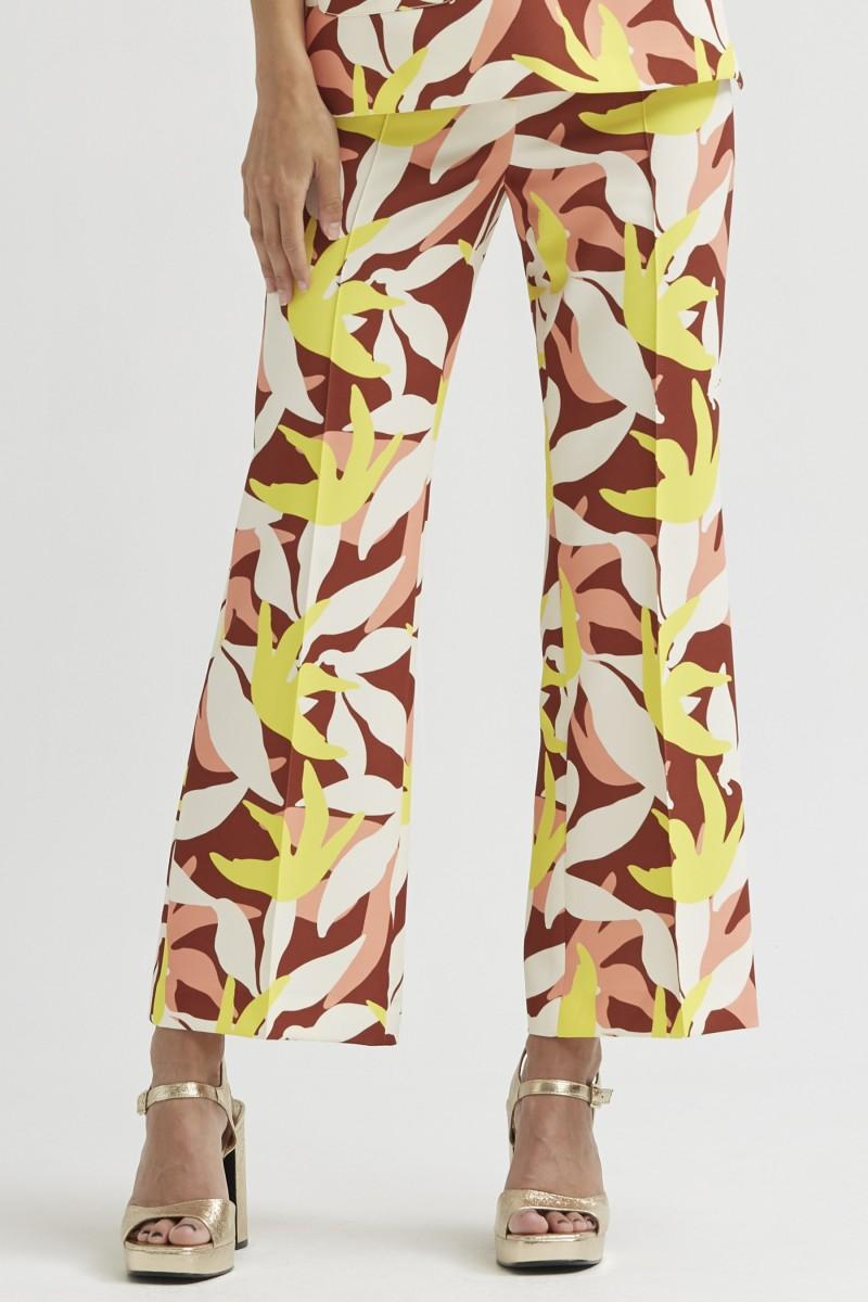 oky coky PANTALÓN ACAMPANADO ESTAMPADO FLORAL