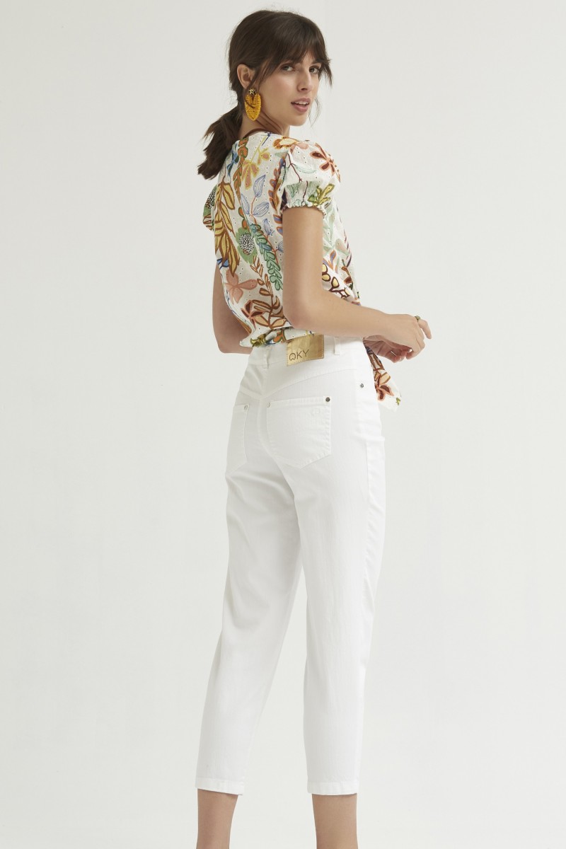 Oky Coky PANTALÓN AHUSADO 5 BOLSILLOS SARGA JEANS