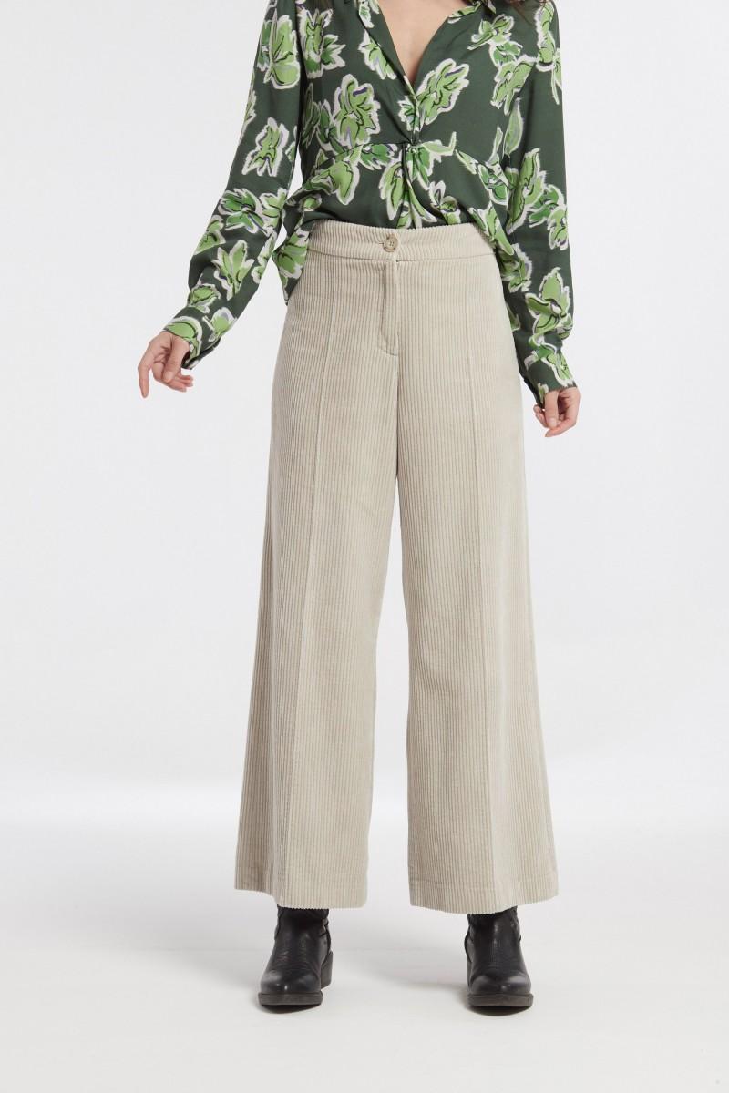 oky coky PANTALÓN ANCHO SINKA PANA DE ALGODON