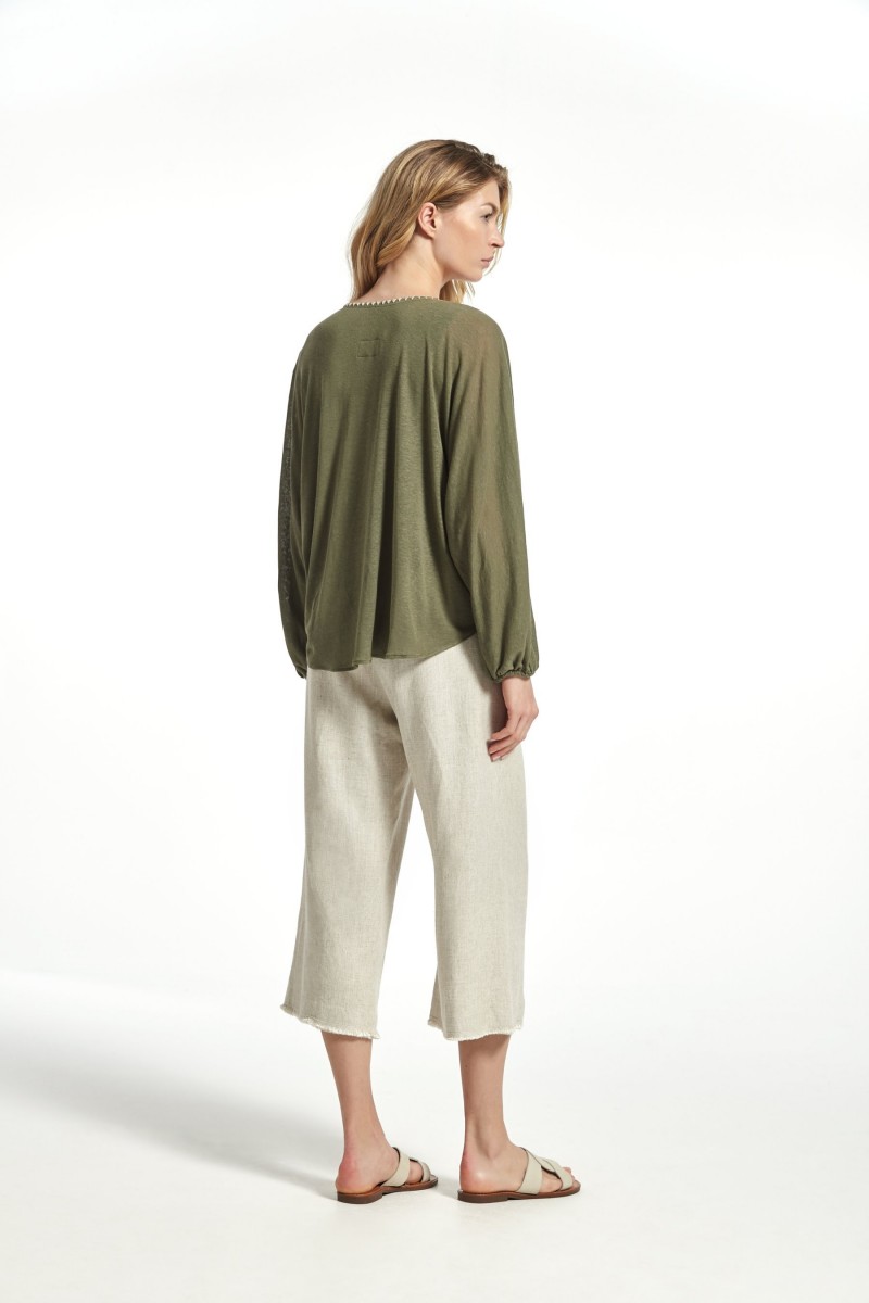 Oky Coky PANTALÓN BRUSE LINO RUSTICO