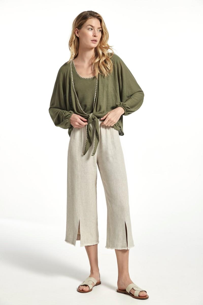 oky coky PANTALÓN BRUSE LINO RUSTICO