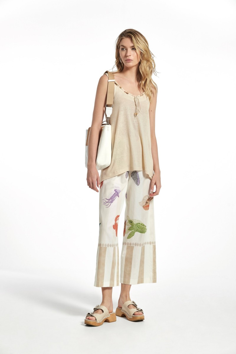 Oky Coky PANTALÓN CAEBO9 ALGODONESTAMPADO MARINO