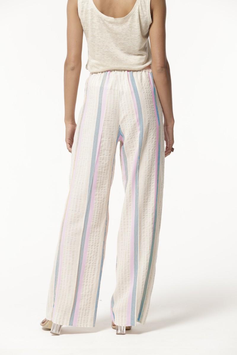 Oky Coky PANTALÓN CAOTO ALGODON ECO RAYAS